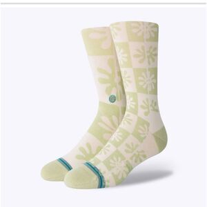 STANCE UNISEX SOCKS IN SAGE THE POPPINS WILL FIT WOMEN 8-10.5 and MEN 6-8.5 MED